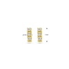 Afbeelding van 14 krt geelgouden oorknoppen met diamant 4029875