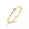 Afbeelding van 14 krt geelgouden ring met zirkonia 2141036