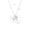 Afbeelding van Zilveren collier met slothanger met zirkonia en sleuteltje 1333529