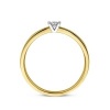 Afbeelding van 14 krt bicolour gouden ring 4207992