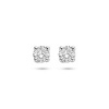 Afbeelding van 14 krt witgouden oorknoppen met 0.50 krt lab grown diamant 4600145