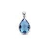 Afbeelding van 14 krt witgouden hanger met blue kwarts 4105164