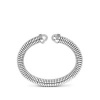 Afbeelding van Zilveren armband met edelstalen kern en zirkonia 1339287