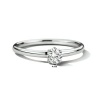 Afbeelding van 14 krt witgouden ring met 0.25 krt lab grown diamant 4600124