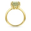 Afbeelding van 14 krt geelgouden ring met groen amethist 4031875