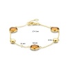 Afbeelding van 14 krt gouden armband met citrien 4027509