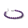 Afbeelding van Amethist kralen armband met zilver 1335831