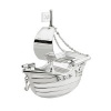 Afbeelding van Verzilverde spaarpot piratenboot 6179261