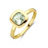 Afbeelding van 14 krt geelgouden ring met groen amethist 4033673