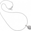Afbeelding van Zilveren collier met hanger met zirkonia 6512021082