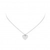 Afbeelding van LOVENOTES ZILVEREN COLLIER - 102.0557.45 HART 14X15MM - GERODINEERD - 42+3CM