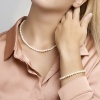 Afbeelding van Zoetwaterparelarmband met zilver 1318133