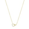 Afbeelding van 14 krt gouden collier met zirkonia 4028476