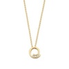 Afbeelding van 14 krt gouden collier met hanger met briljant CP116395