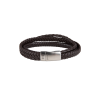 Afbeelding van AZE armband Iron Three String Brown (21,0cm) AZ-BL002-B-21