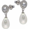 Afbeelding van Zilveren oorhangers met parel 8080399