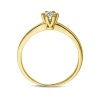 Afbeelding van 14 krt geelgouden ring met diamant 0.10 crt H / SI 4029127