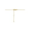 Afbeelding van 14 krt Geelgouden collier met blauw saffier en 0.05 krt diamant 4031837