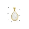 Afbeelding van 14 karaat geelgouden hanger met zirkonia 4025777
