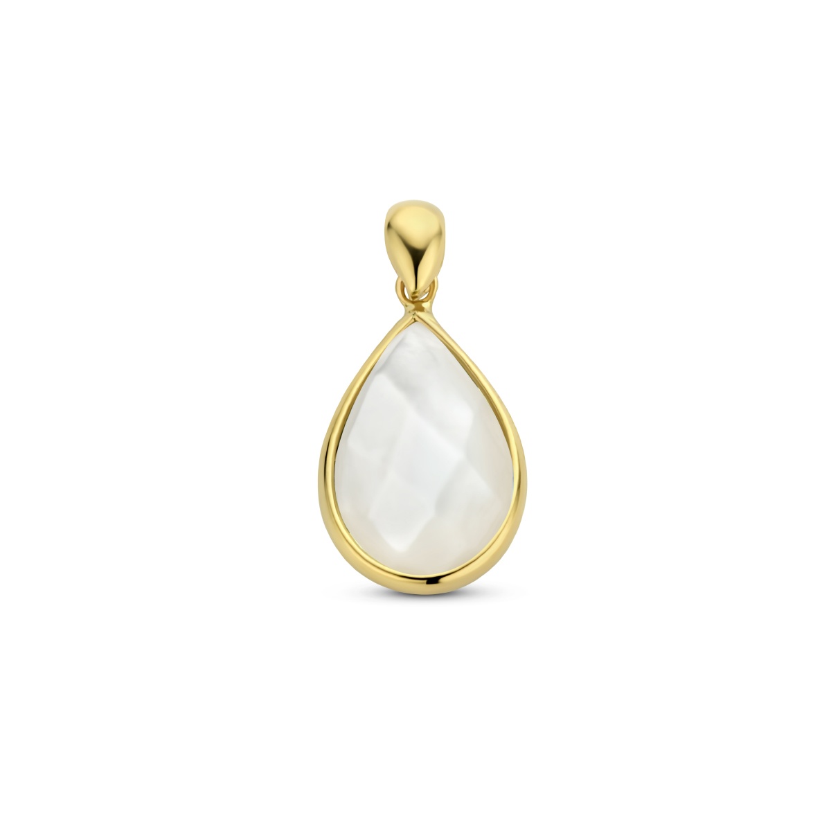 14 karaat geelgouden hanger met zirkonia 4025777