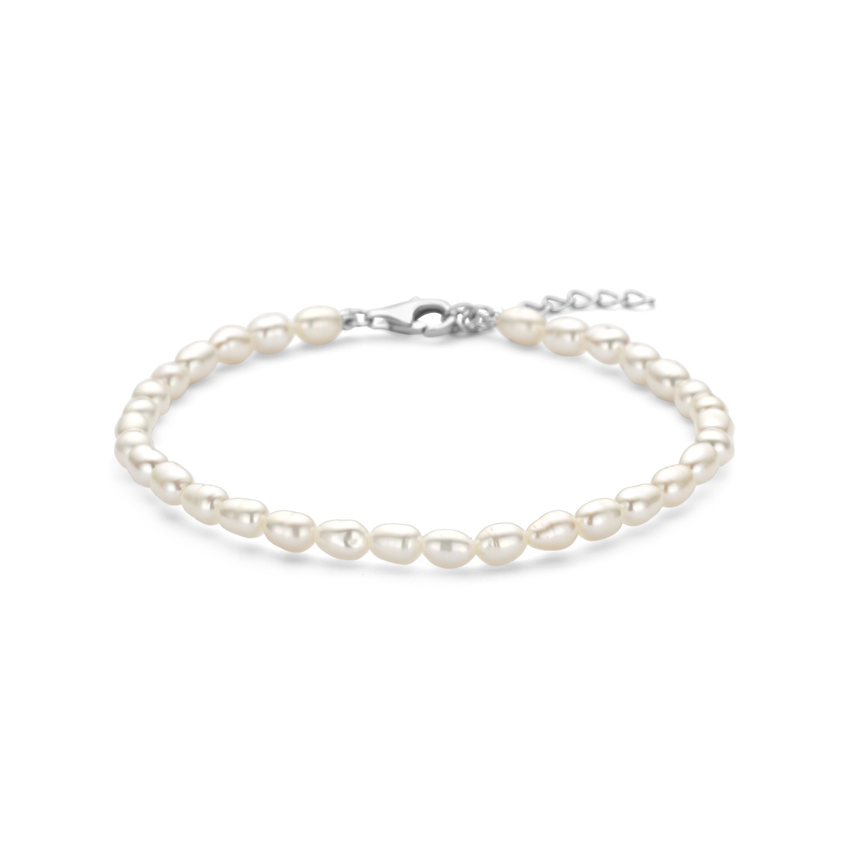 Zoetwaterarmband met zilver 1341373