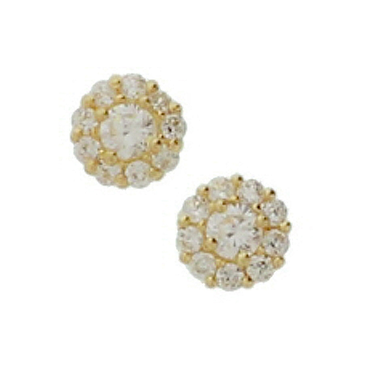 14 krt gouden oorstekers met zirkonia 4017459