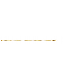 14 krt gouden gourmet armband met zilveren kern 40-G05