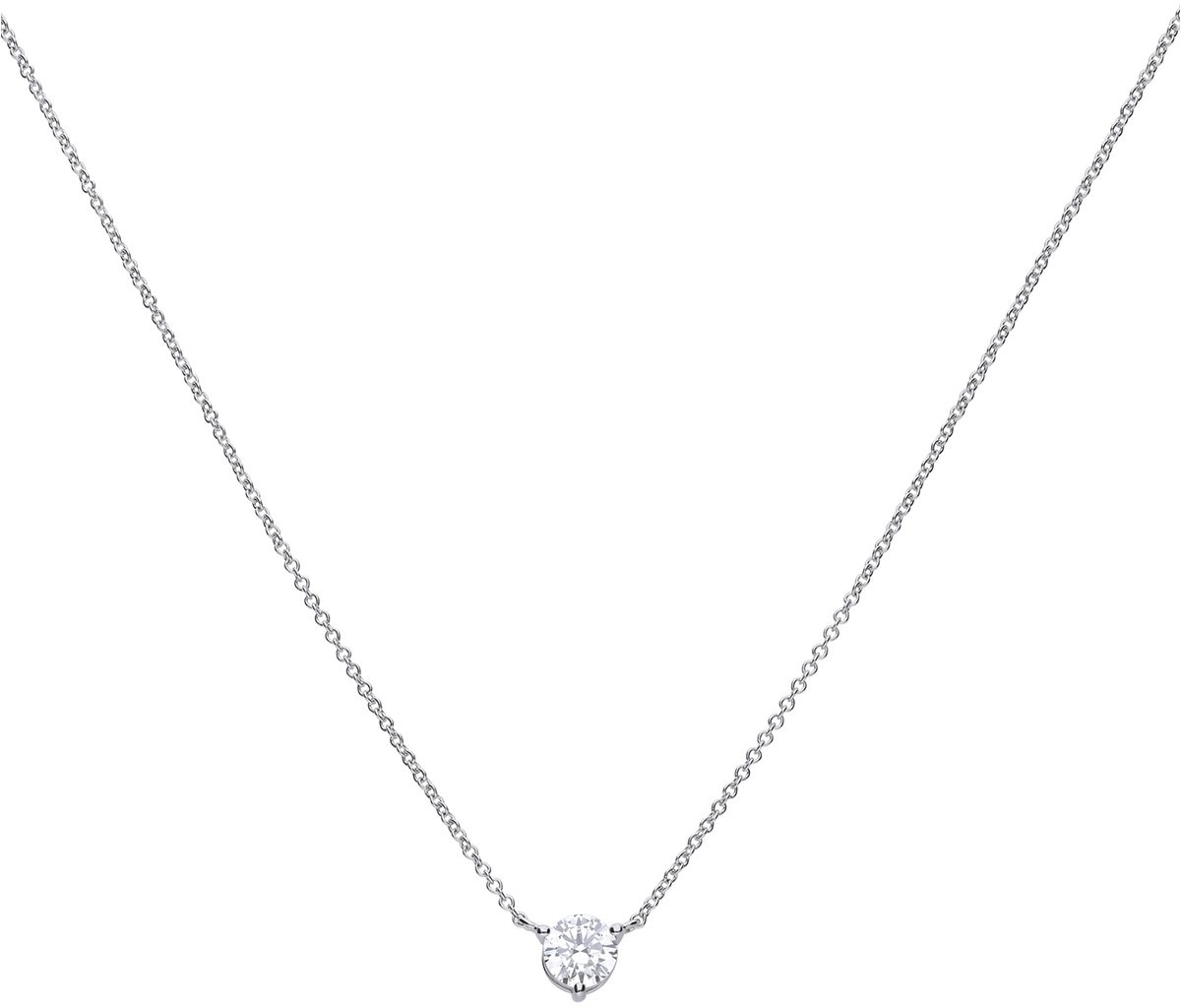 Zilveren collier met hanger met zirkonia 6310191082