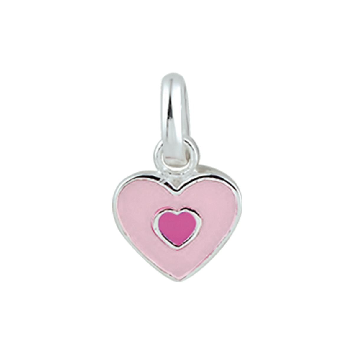 Zilveren bedel hart 1016978