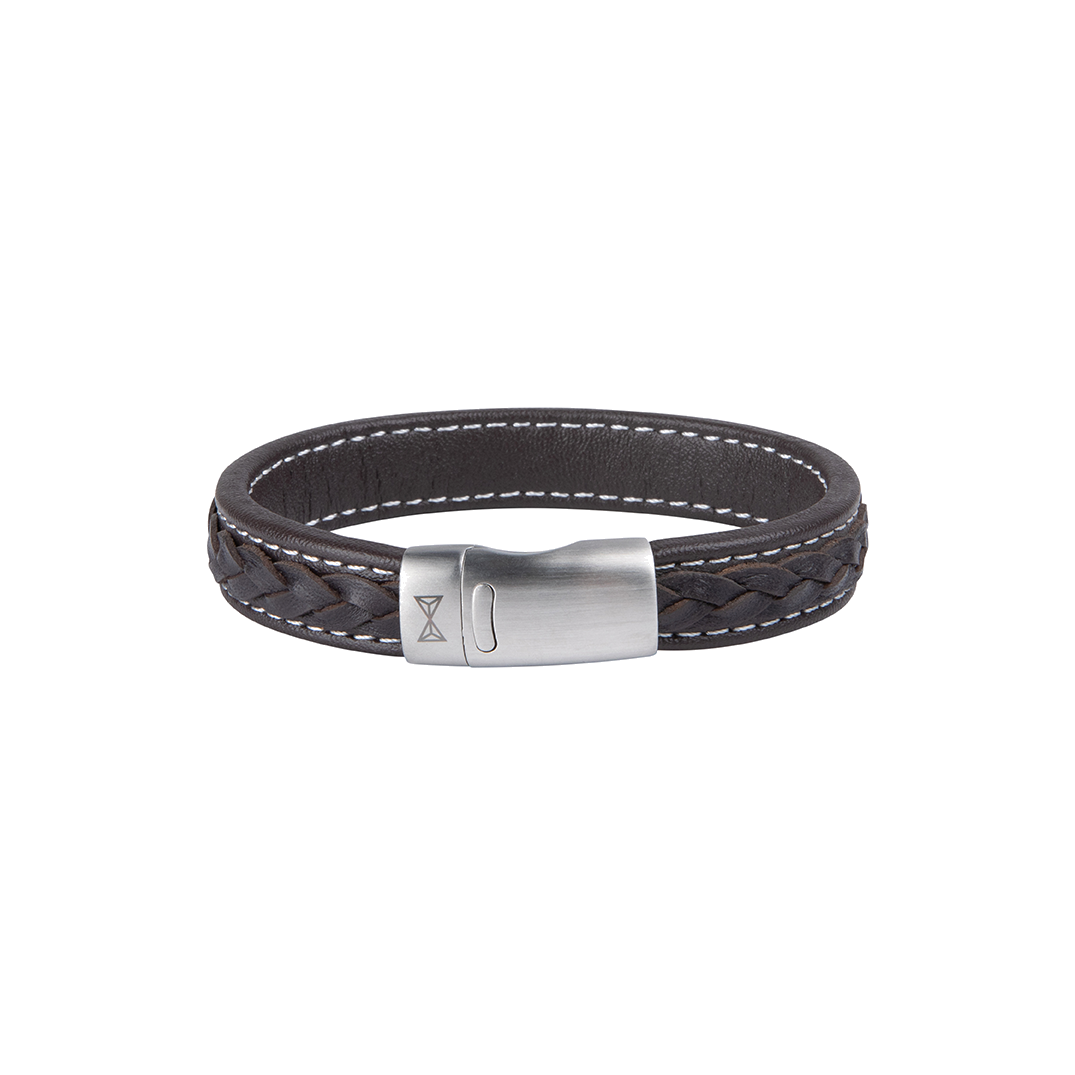 AZE armband Retro Wave Brown (19,5cm) AZ-BL015-B-195 AZE armband Retro Wave Brown (19,5cm) AZ-BL015-B-195