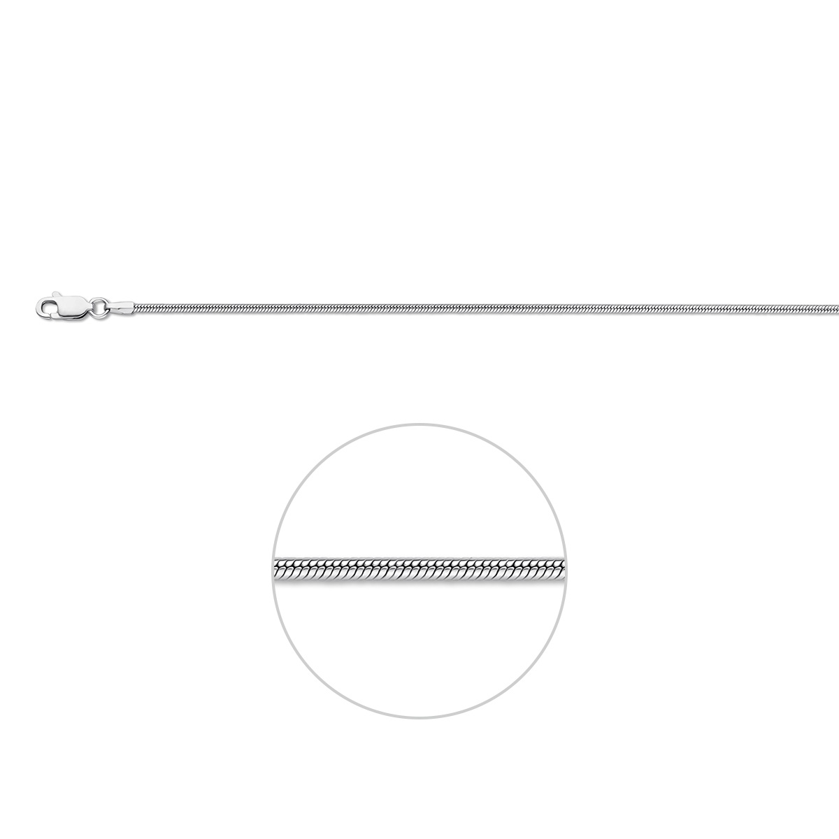 Zilveren collier 1300888