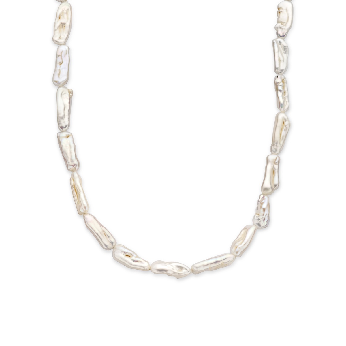 Zoetwaterparelcollier met zilveren sluiting 1337777