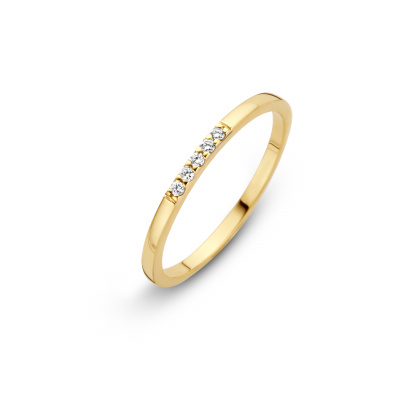 Foto van Geelgouden ring 14 crt 706100701