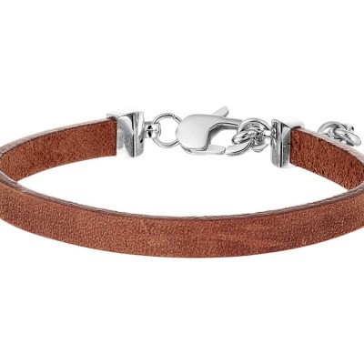 Foto van Armband leer 6 mm 18,5 + 3 cm 65.05638