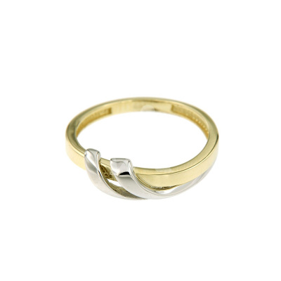 Foto van Bicolor gouden ring VIK0905
