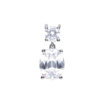 Foto van Zilveren collier met hanger met zirkonia 6515601082