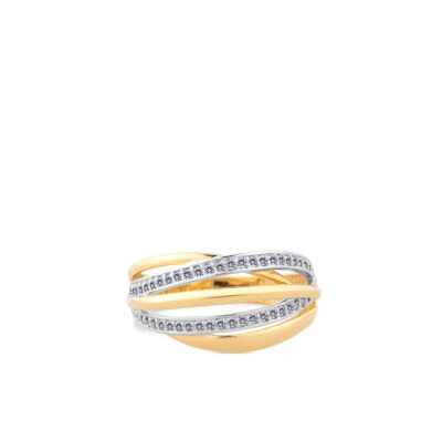 Foto van Geelgouden ring met zirkonia RMDB01-0849