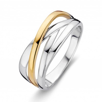 Foto van Ring zilver/goud RF605179-56