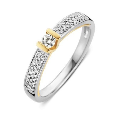 Foto van Ring bicolor briljant 0,26 crt RG416663