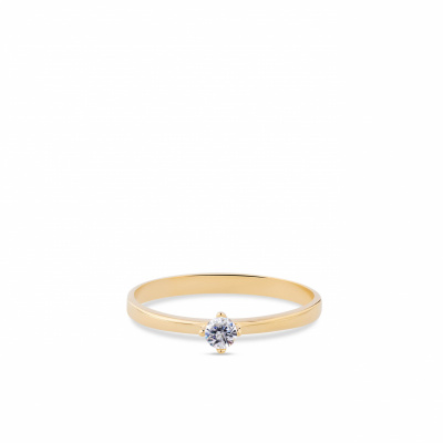 Foto van Geelgouden ring van Swing Jewels met witte zirkonia RMDD01-0525-56
