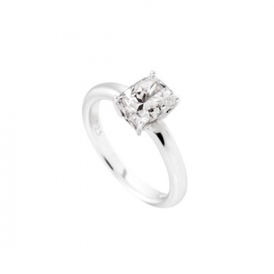 Foto van Diamonfire 61.0951.1082 solitairering baguette