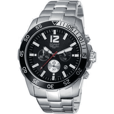Foto van Esprit Athletic Silver Black herenhorloge ES102511004