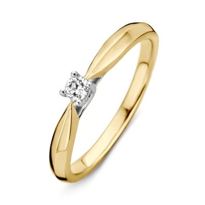 Foto van Ring bicolor briljant RG413911 mt 54