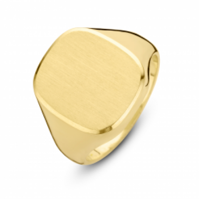 Foto van 14 krt geelgouden herenring