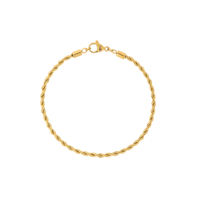 Foto van AZE Armband Staal Rope 3mm - Dore AZ-BM009-C-195