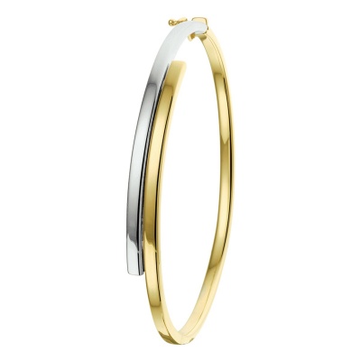 Foto van 14 krt bicolour gouden bangle 4207612