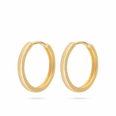 Foto van Gouden creolen met een scharniersluiting van Swing Jewels EDC01-5081
