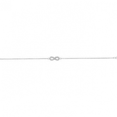 Foto van Armband infinity zirkonia 1,0 mm 16 + 2,5 cm 13.19520