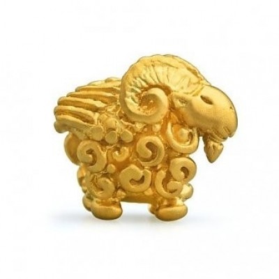 Foto van OHM Ram Golden Fleece AAA075G Limited Edition Bead of the Month April