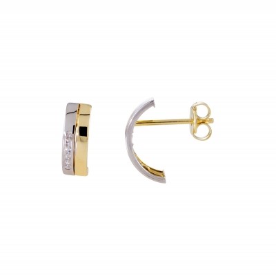 Foto van Glow gouden creolen met steker 206.0468.00